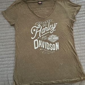 Harley Davidson Size XXL Olive Green